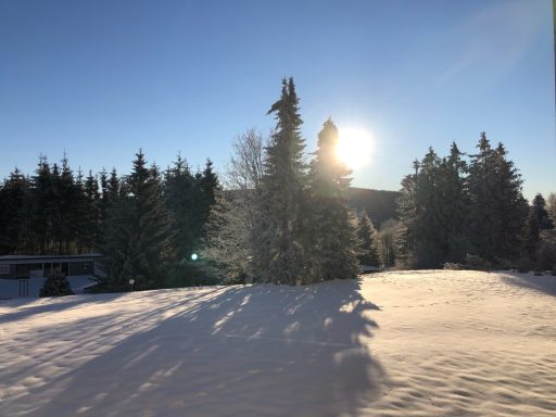 Blick vom Balkon